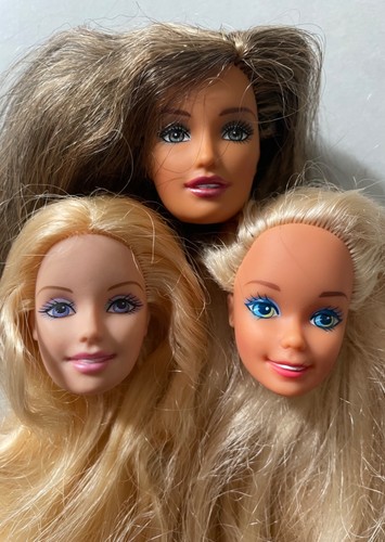 Barbie doll heads trimmed - x, 3